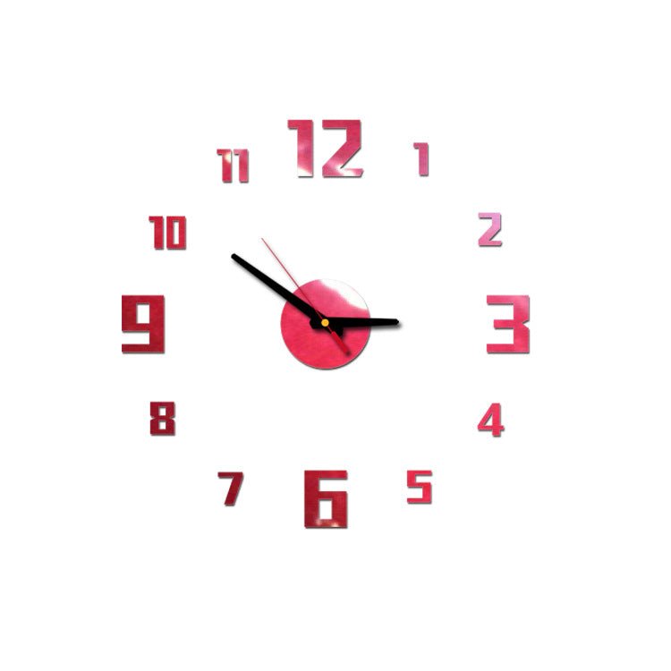 Relógio de Parede 3D Vermelho TopClock - Shop Bem