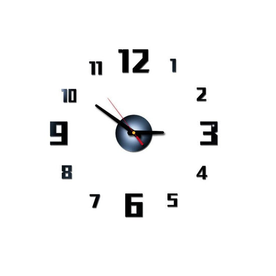 Relógio de Parede 3D Preto TopClock - Shop Bem